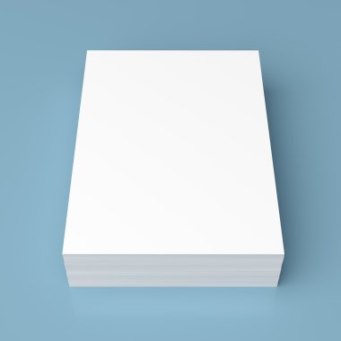 Stack of white paper clipart