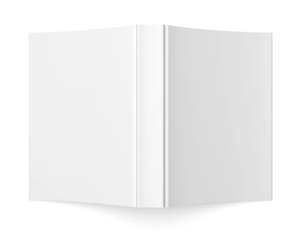 Blank soft cover book tempate on white — стоковое фото