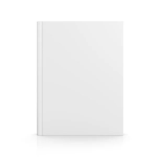Κενό βιβλίο κάλυμμα απομονωθεί σε λευκό — Φωτογραφία Αρχείου