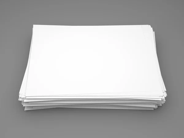 Stapel von weißem Papier — Stockfoto