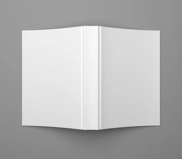 Λευκό κενό μαλακό εξώφυλλο βιβλίου πρότυπο του μπλε — Φωτογραφία Αρχείου
