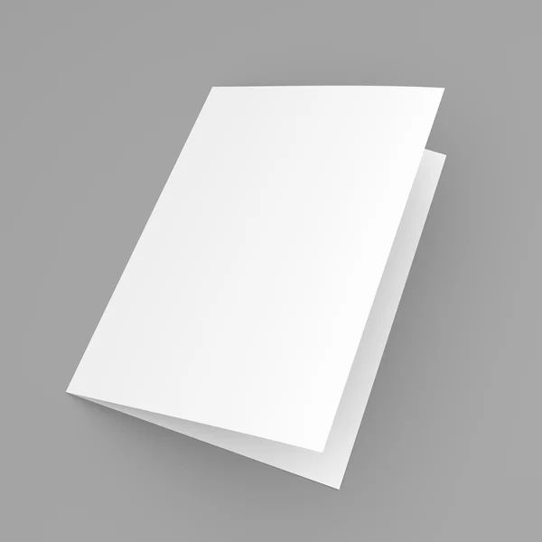 Katlanmış broşür, kitapçık, kartpostal, kartvizit veya broşür boş