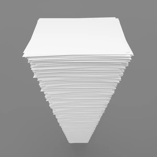 Куча белых листов бумаги — стоковое фото
