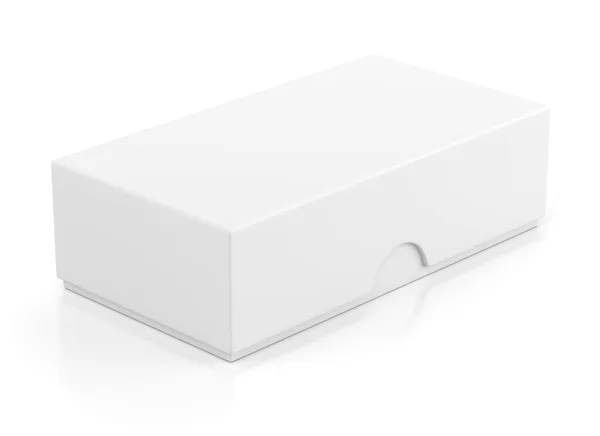 Coffret fermé pour téléphone portable sur blanc — Photo