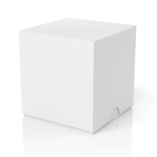 Uzavřené krabice s krytkou izolované na bílém — Stock fotografie