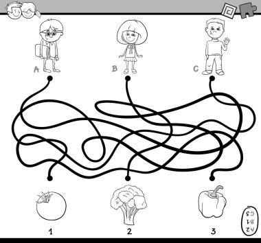 Labirent puzzle boyama kitabı