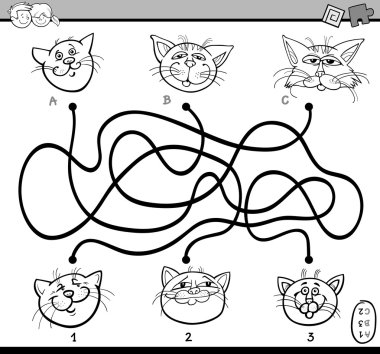 Labirent puzzle görev boyama