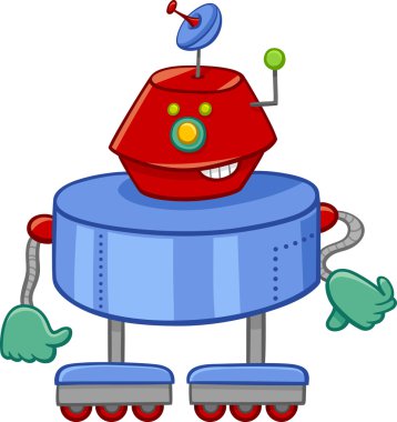 komik robot çizgi film karakteri