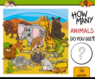 Kont hayvanlar aktivite çocuklar için