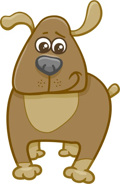 Perro personaje de dibujos animados — Vector de stock