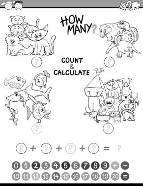 Matematik avtivity boyama kitabı