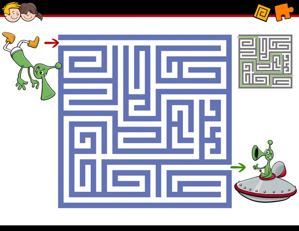 Activité labyrinthe pour les enfants — Image vectorielle