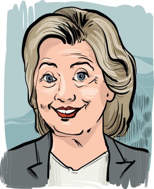 Hillary Clinton karikatür portre