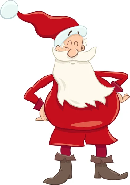Funny santa cartoon — Stock Vector