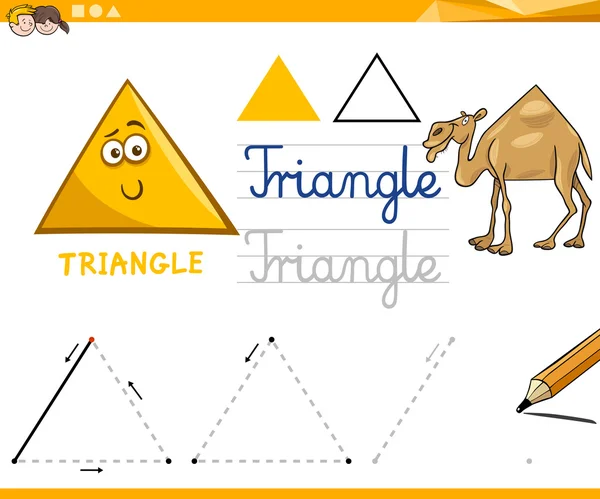 Cartoon grundläggande geometriska former — Stock vektor