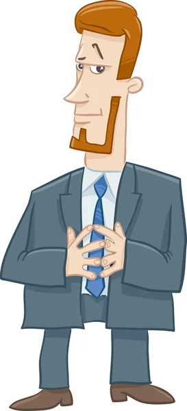 Boss character cartoon illustration — Stock Vector