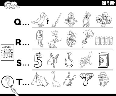 Siyah-beyaz karikatür çizimleri, anaokulu ya da ilkokul öğrencilerinin çizgi roman karakterleri boyama sayfası ile ilgili referanslı mektupla başlayarak resim bulduklarını gösteriyor.