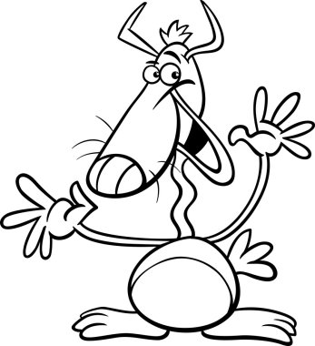 çizgi film fantastik karakter boyama sayfası