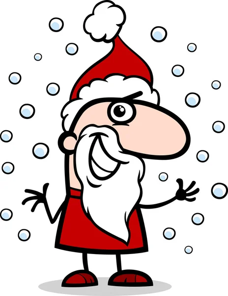 Ilustración de dibujos animados de Santa Claus — Vector de stock