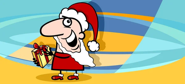 Boże Narodzenie powitanie karta kreskówka — Wektor stockowy