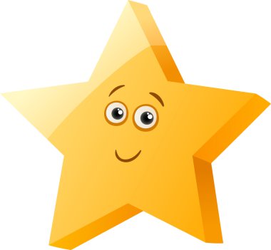 komik yıldız karikatür çizimi