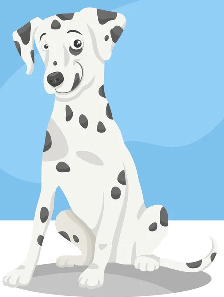 Dalmatian cão desenho animado ilustração — Vetor de Stock