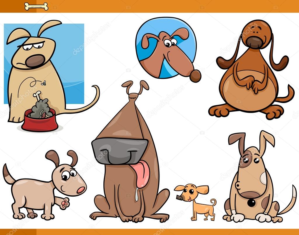 Dogs characters cartoon set Stock Illustration by ©izakowski 61566169
