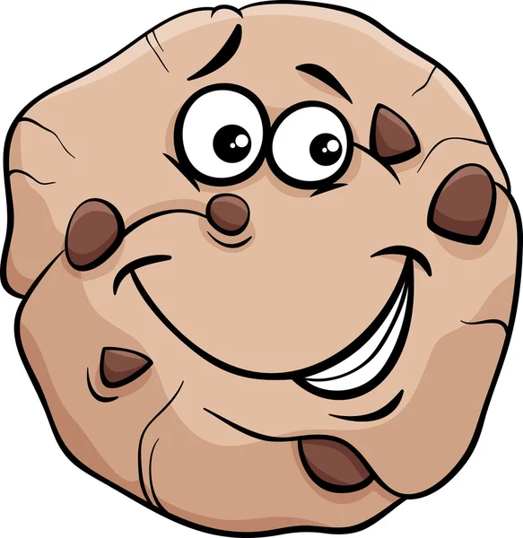 Cookie cartoon illustration — Stock Vector