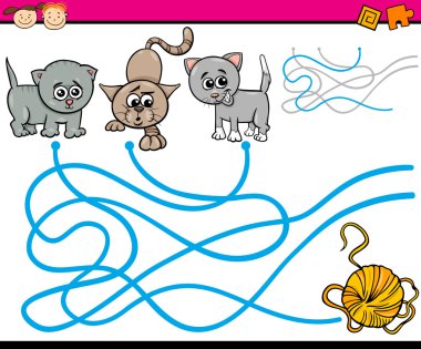 yolları veya maze çizgi film oyunu