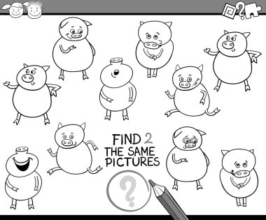 aynı resimler oyun çizgi film bulmak