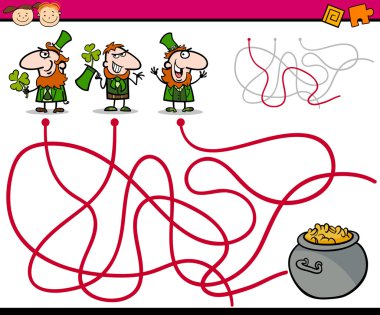 yolları veya maze çizgi film oyunu