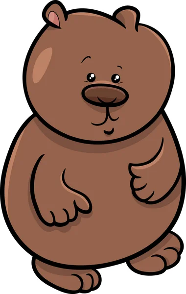 Illustrazione piccolo orso cartone animato — Vettoriale Stock