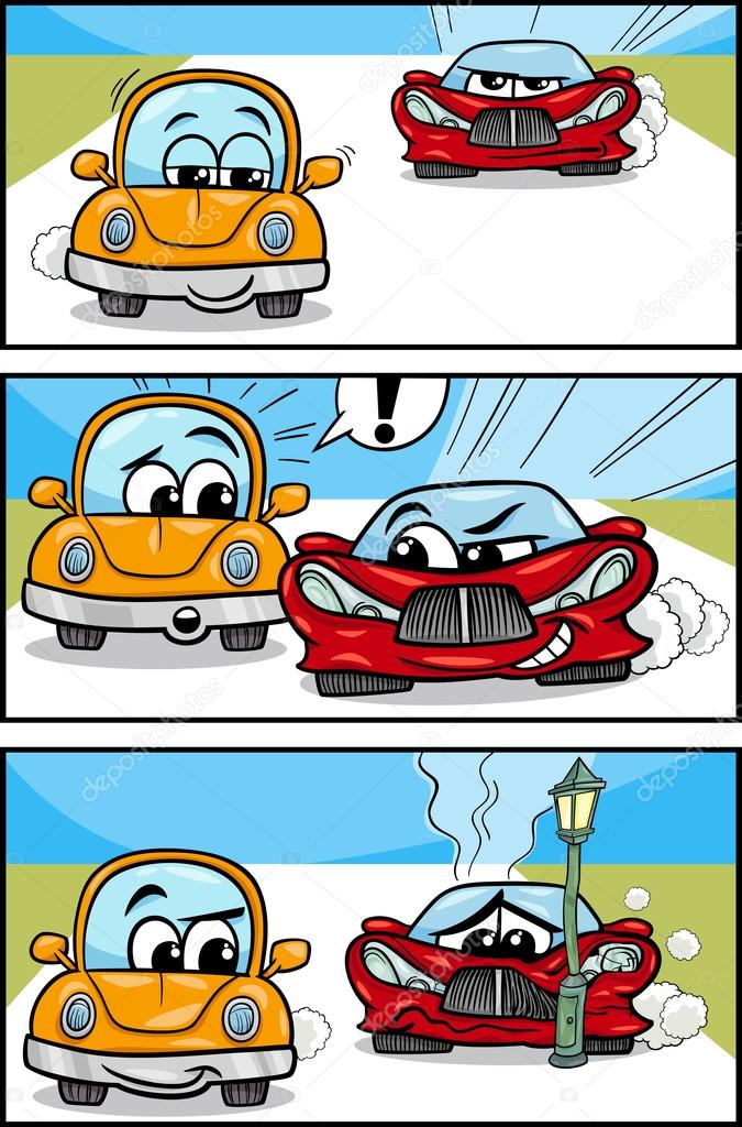 Cars cartoon comic story Stock Vector Image by ©izakowski #70991981