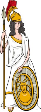 Yunan tanrıçası athena çizgi film