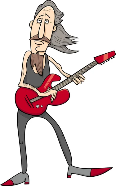 Oude rock man cartoon afbeelding — Stockvector