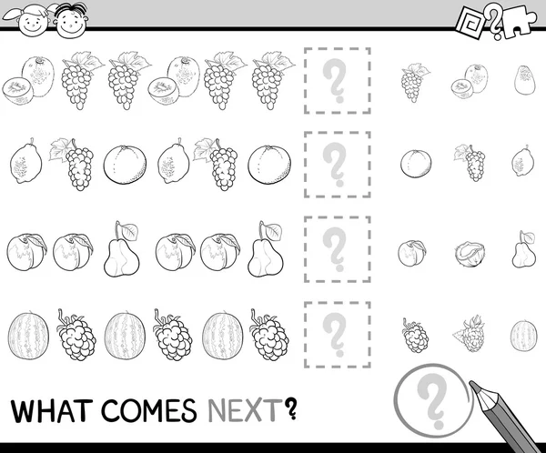 What comes next game cartoon — Stock Vector