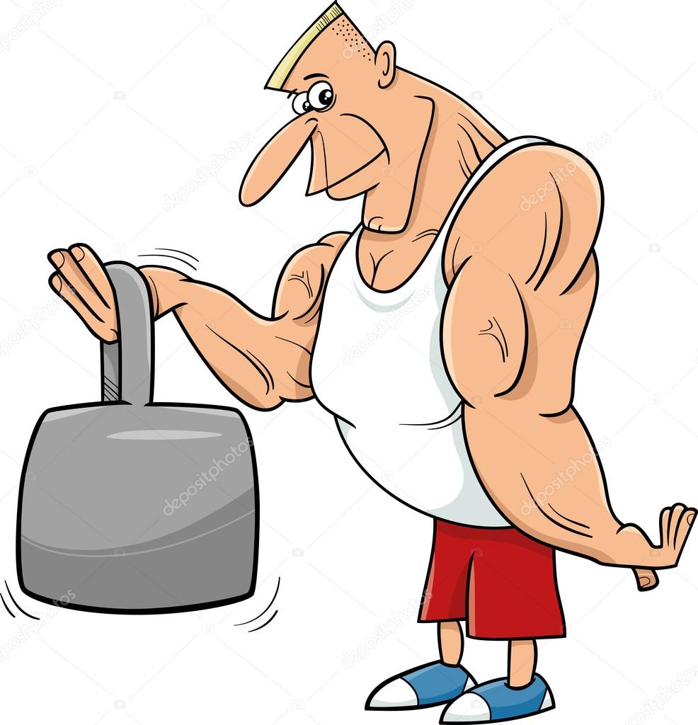 Strong man athlete cartoon illustration Stock Vector Image by ©izakowski #76366501 Strong man athlete cartoon illustration Stock Vector Image by ©izakowski #76366501