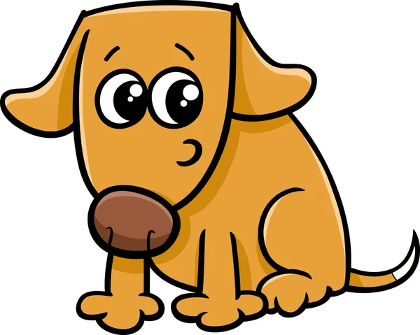 Cane o cucciolo cartone animato illustrazione — Vettoriale Stock