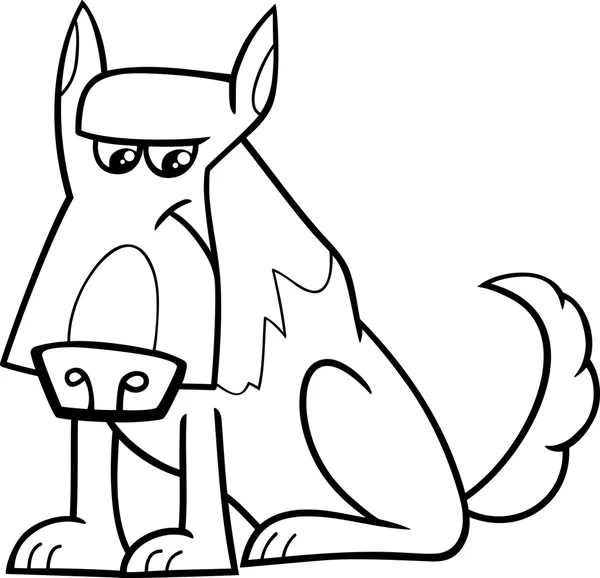 Ovčácký pes omalovánky — Stockový vektor