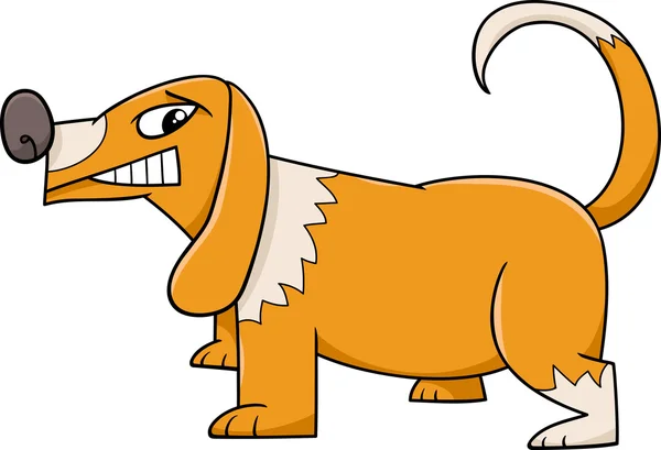 Funny pes kreslený — Stockový vektor