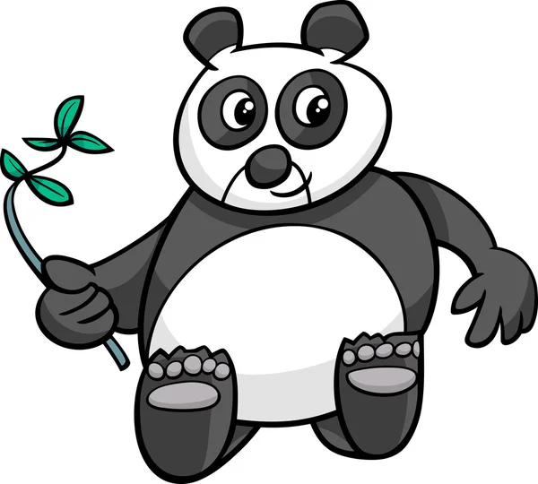Giant panda cartoon illustration — Stock Vector