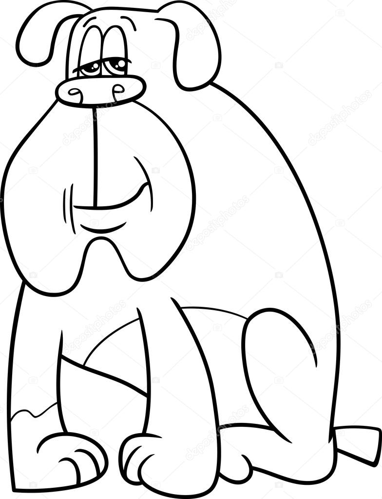 Zitten Hond Kleurplaat Stockvector Izakowski 80490946