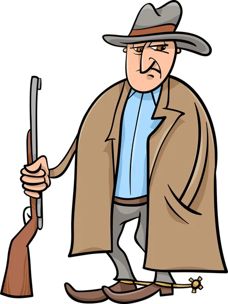 Illustration de dessin animé Cowboy — Image vectorielle