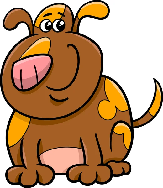 Gevlekte hond cartoon — Stockvector