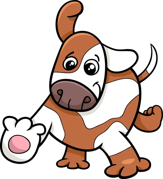 Cachorro perro personaje de dibujos animados — Vector de stock