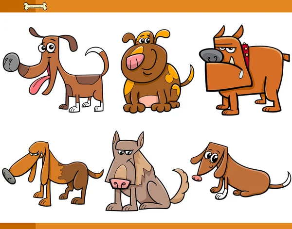 Dogs characters collection — Stock Vector