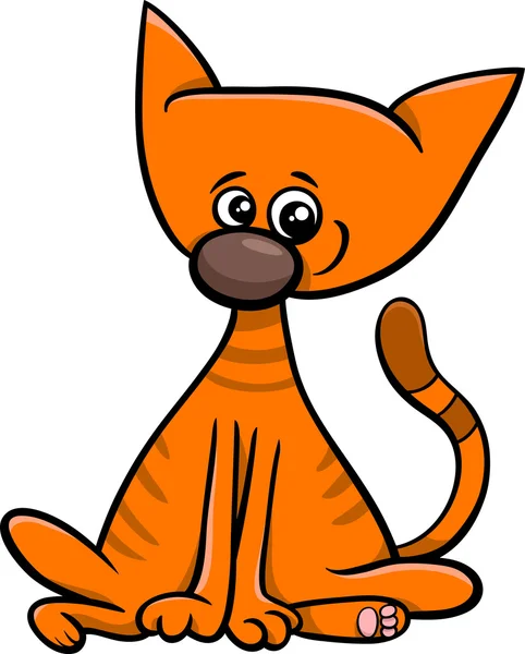 Zeichentrickfigur Kätzchen — Stockvektor