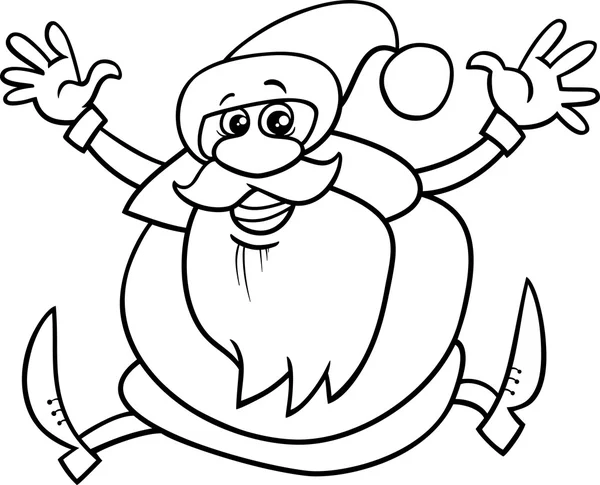 Santa claus coloring book — Stock Vector