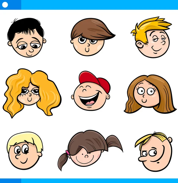 Niños felices caras Imágenes Vectoriales, Gráfico Vectorial de Niños felices caras | Depositphotos Niños felices caras Imágenes Vectoriales, Gráfico Vectorial de Niños felices caras | Depositphotos