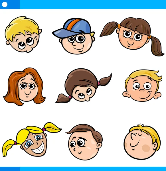 Niños felices caras Imágenes Vectoriales, Gráfico Vectorial de Niños felices caras | Depositphotos Niños felices caras Imágenes Vectoriales, Gráfico Vectorial de Niños felices caras | Depositphotos